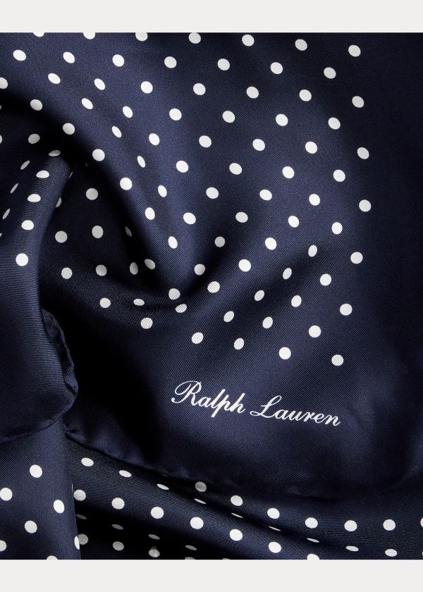 Men's Ralph Lauren Polka-Dot Silk Scarf | 481579JYM